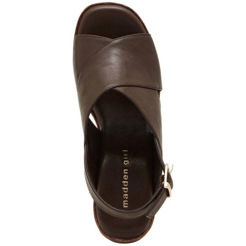 Madden Girl Terrific Crisscross Platform Slingback Sandals - Picture 4 of 4